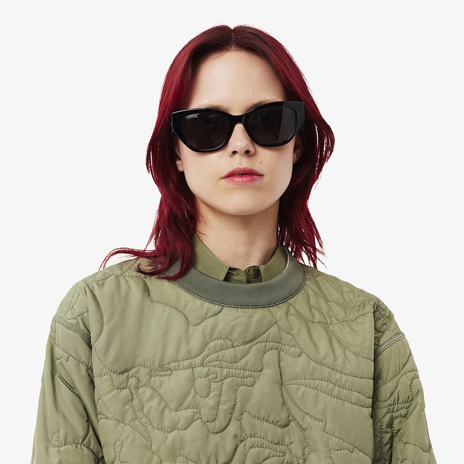 [Lacoste] Women's Flower Pattern Reversible Padded Sweatshirt SF2686-54NID8
