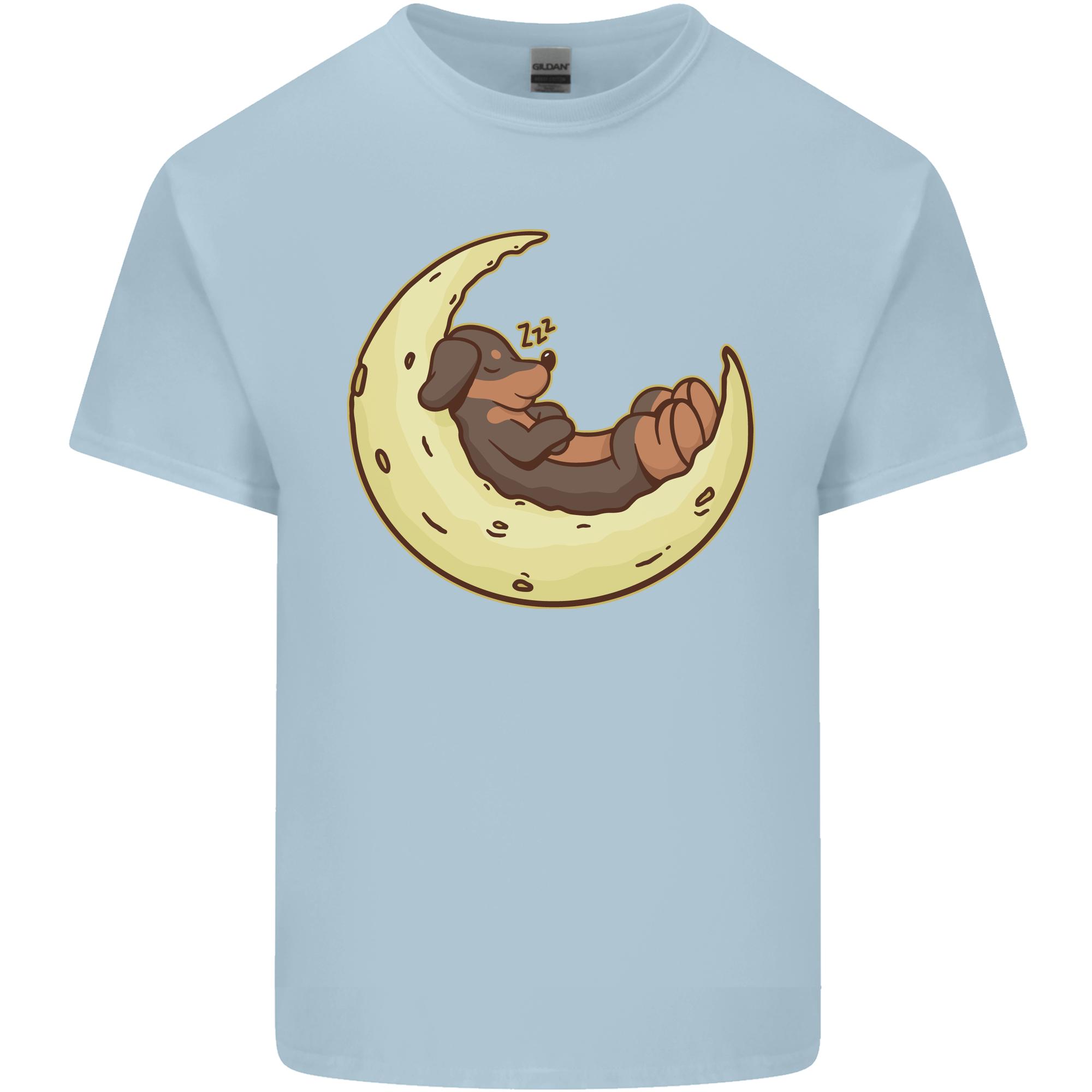 Dachshund Dog Moon Unisexs Light Cotton TShirt S