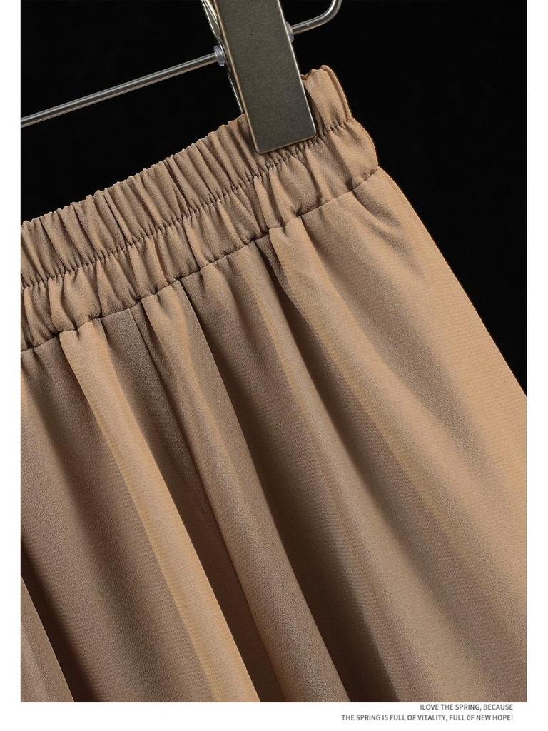 Damen Retro Chiffon Tang Anzug Zweiteiliges Set: Moderner Hanfu Cheongsam Stil