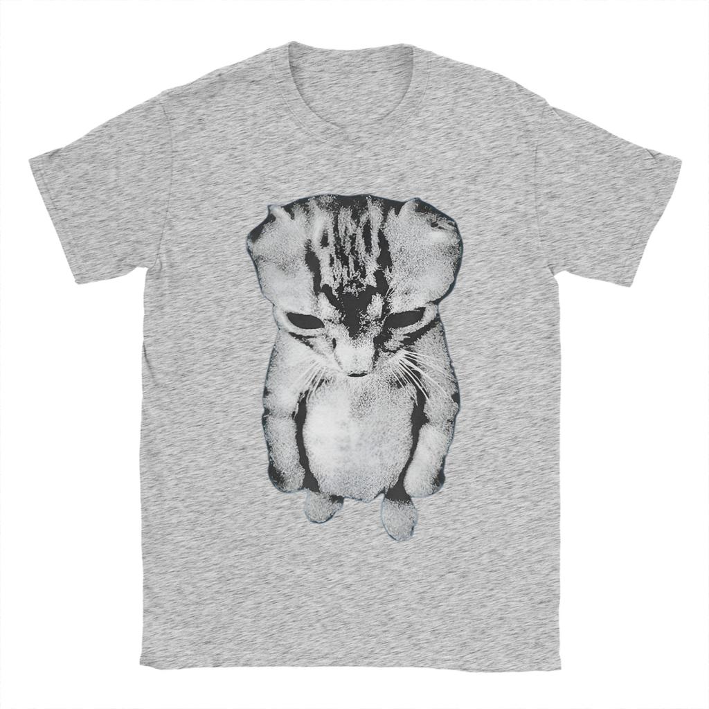 El Gato Munchkin Kitten Art Cotton T Shirt For Adult Summer Streetwear TShirts Crewneck Harajuku Tees Oversize Printed Tops