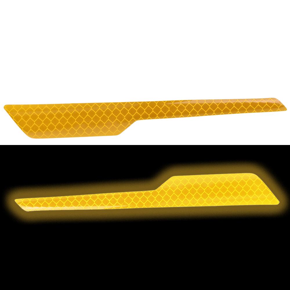 Car Reflective Warning Stickers Auto Front Rear Bumpers Reflective Strips Motorcycle Helmet Warning Decal Door Opening Reflector