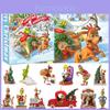 Calendario dell'Avvento Grinch Creativo Scatola Cieca di Natale con Affascinanti Ornamenti Acrilici per Decorazioni Festive