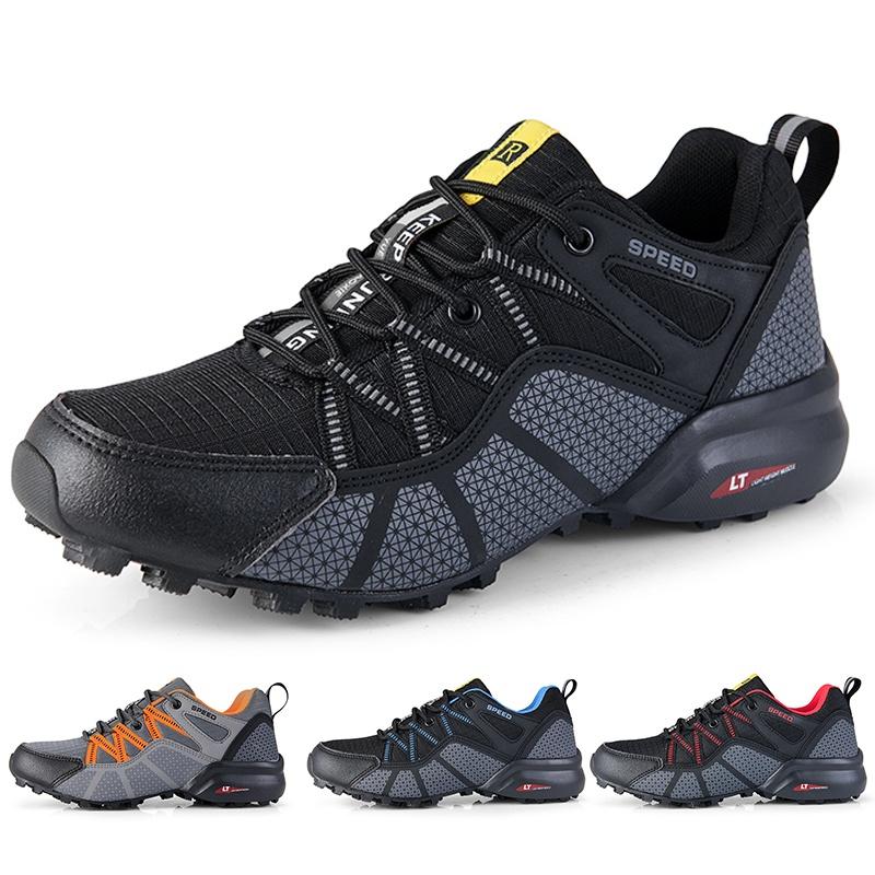 Scarpe da Ciclismo Scarpe da Uomo Scarpe Sportive da Bicicletta Senza Attacco Outdoor Montagna Fuoristrada Leggere Antiscivolo Resistenti all'Usura Scarpe39-47