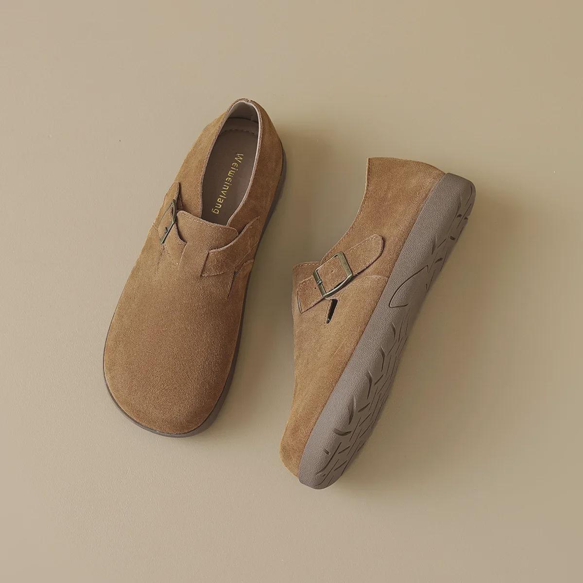 

Женские туфли Birkenstocks Slip-On из натуральной кожи на толстой подошве, весна 2025 г. 36