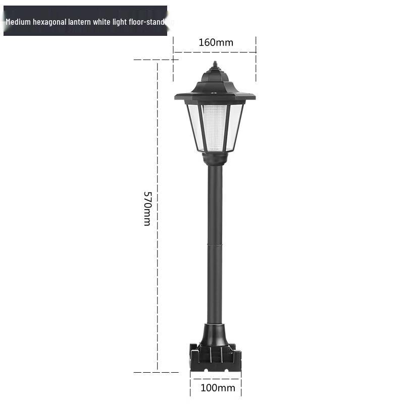 Outdoor Hexagonal Garden Wall Lamp