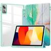 Compatível com lenovo xiaoxin Pad 2024 TB331 Tab M11 TB330 Capa para Tablet Acrílico Transparente Tripla Dobrável Anti-Queda Capa de Couro