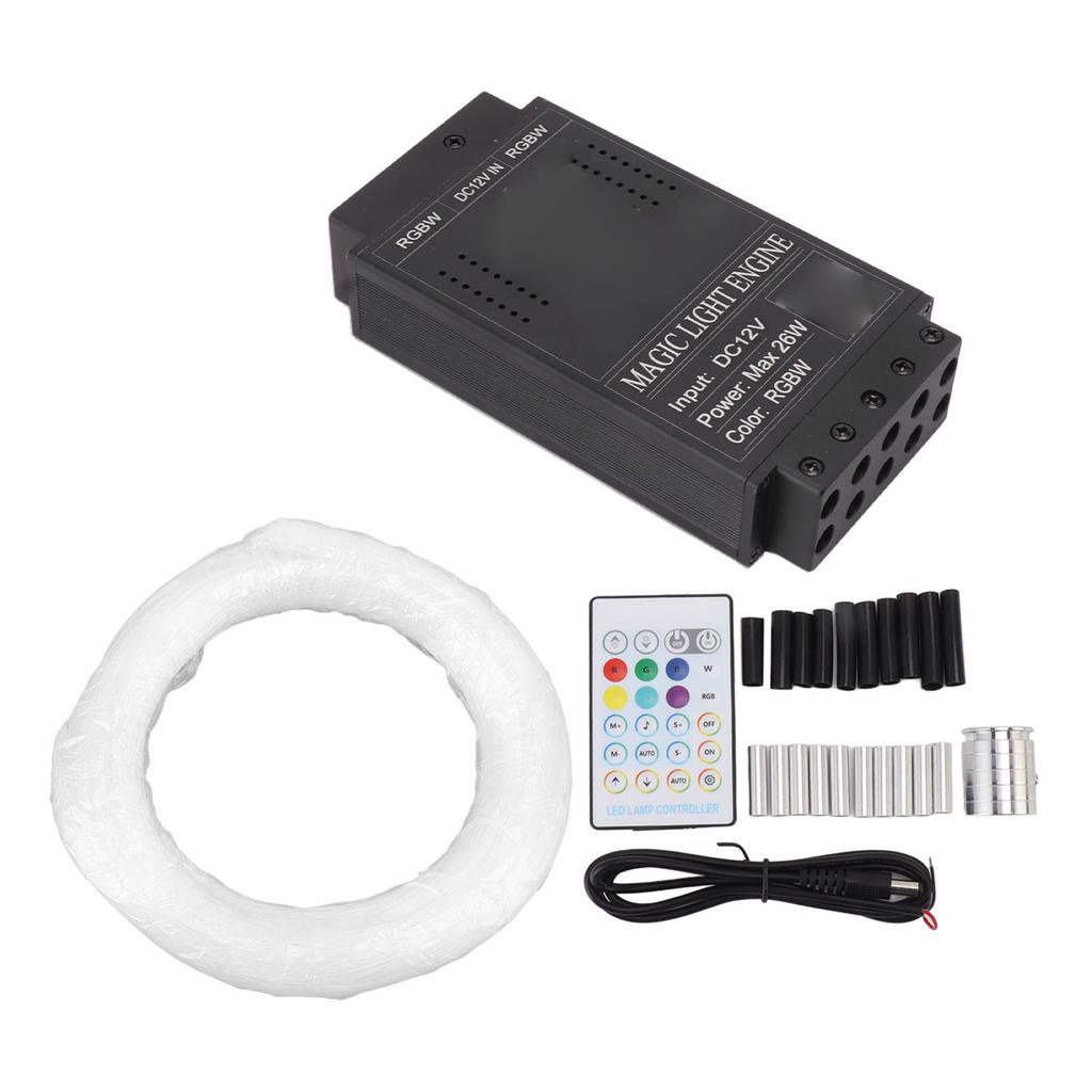 RGBW Glasfaserlichter Professionell Mehrfarbig Musikmodus Bluetooth App-Steuerung Fernbedienung Faser
