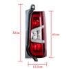 Tail Light without Bulb Tail Lamp For Peugeot Partner For Citroen Berlingo For Vauxhall Combo For Toyota Proace City 2019-2023
