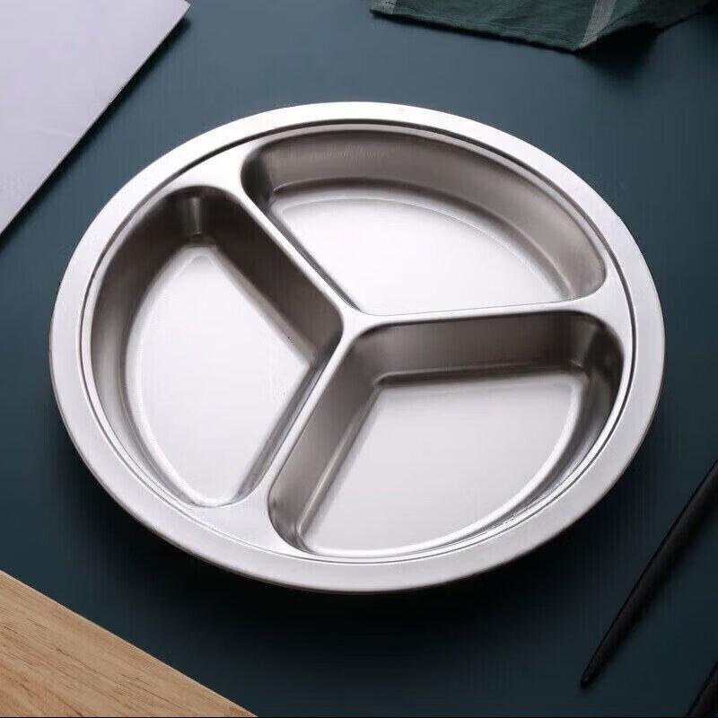 304 Stainless Steel Divided Meal Plate for Kids