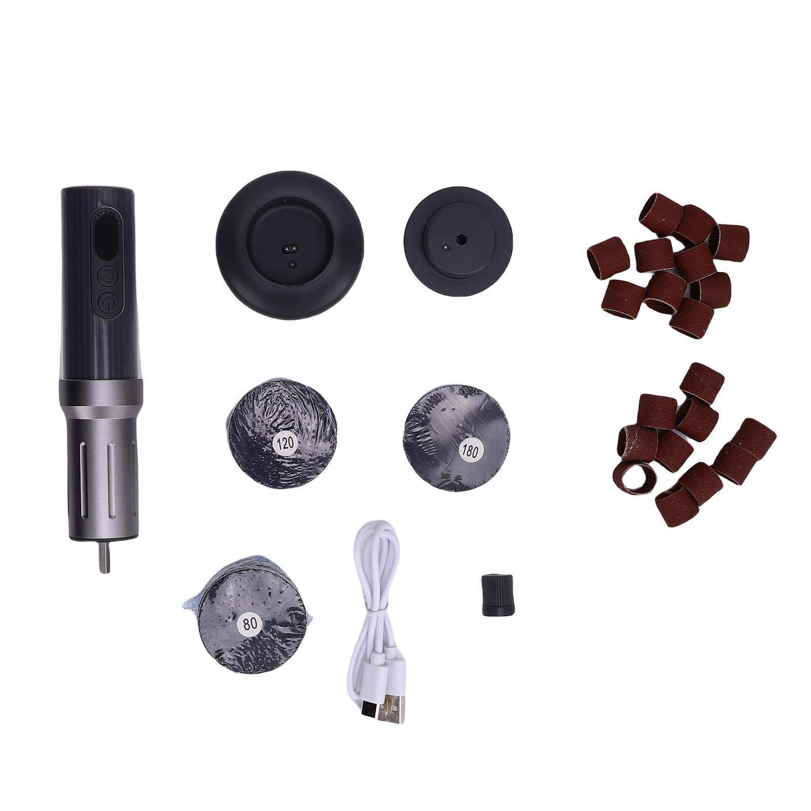 Electric Foot Callus Remover Professional Pedicure Tools Electric Foot Filer Kit with 30 Pcs Sandpaper Discs 20 Pcs Sanding  s