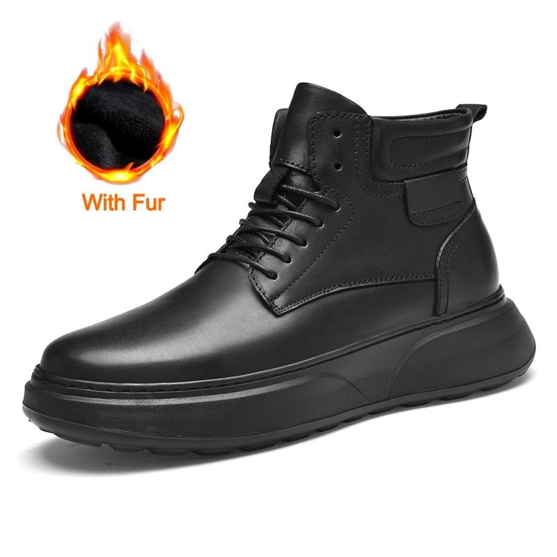 

Fashion New Fall Handmade Genuine Leather Boots Men Business Shoes Casual Ankle Boots Lightweight Soft Bottom Outdoor Shoes Driving Shoe 45