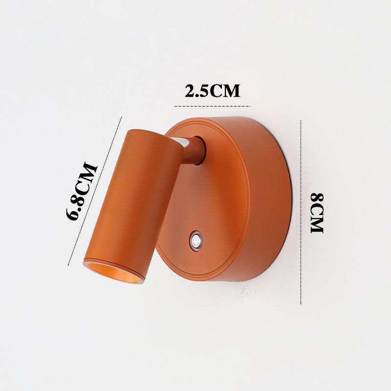 LED-Licht Magnetisch USB Wiederaufladbar Wandleuchte Strahler Kabellos Keine Verkabelung Kein Bohren Leselicht Schlafzimmer Nachttischleuchte