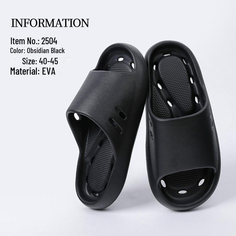 Zapatillas de Baño Huecas Antideslizantes de Secado Rápido para Hombre - Sandalias de Verano para Interior 2025