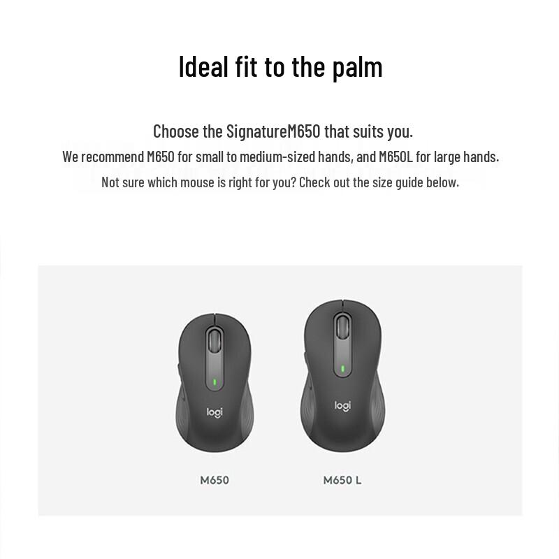 Logitech M650 Wireless Bluetooth Silent Mouse