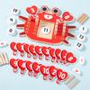 Wooden Crab Counter Toy, Mathematics Teaching Aids, Math Logic Puzzle Toy, Math Operation Board, Addition And Subtraction Toy