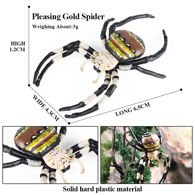 Oenux Wild Insect Animals Model Mantis Grasshopper Butterfly Bee Beetle Action Figures PVC Science Education Collection Kid Toy