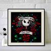 5D DIY Diamond Painting Decorative Flower Skeleton Full Round Drill Scenery Diamond Embroidery Cross Stitch Kits Home Decor Gift