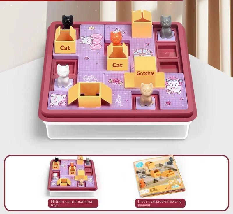 Kinder Logisches Denken Trainings-Brettspiel Versteckter Hund Labyrinth Rätsel Lernspielzeug Eltern-Kind Interaktives Spiel Kindergeschenk