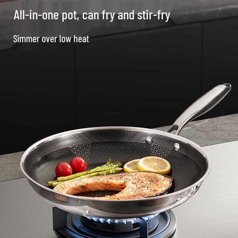 COOKER KING Starburst Stainless Steel Frying Pan 28cm