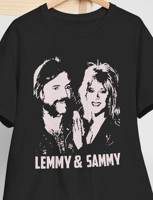 Maglietta Lemmy Sammy Samantha Fox, Maglietta Vintage Retrò Classica della Rock Band Motorhead