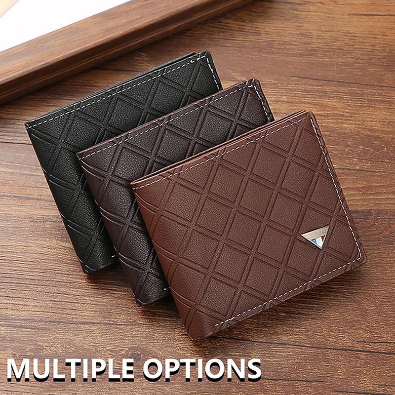 Business Men'S Wallets Pu Leather Soft Multifunctional Coin Pocket Id Credit Cards Holder Male Money Coin Photos Short Purses