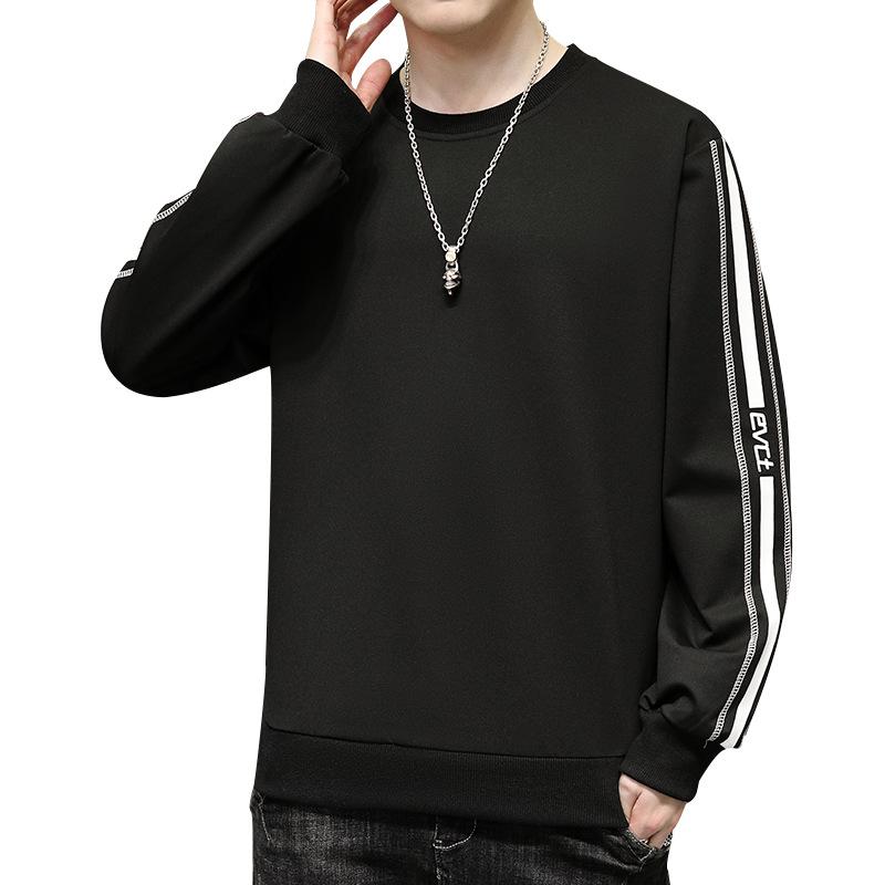Long Sleeve T-Shirt Men's Crew Neck Sweater Spring and Autumn New Inner Bottom Shirt Teen Student Autumn Top