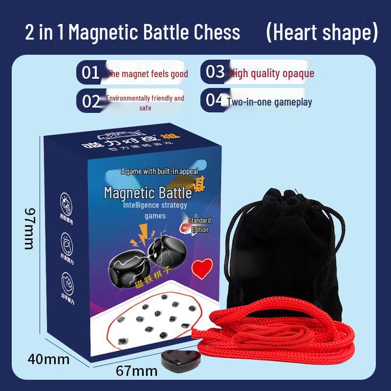 QCF Magnetic Thinking Training Chess - Love Chess Edition