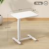 Height Adjustable Standing Desk With 4 Wheels C Shape 65 Cm X 48 Cm X 73 110 Cm White