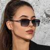 2pcs Fashion Square Steampunk Sunglasses Luxury Brand Designer Men Women Retro Rectangle Punk Metal Frame Sun Glasses UV400
