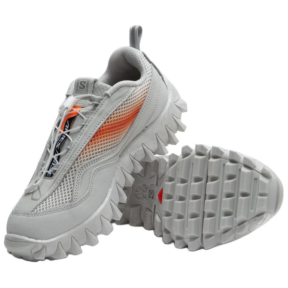 Salomon Aries X  Snowclog Comfortable Versatile Slip-Resistant Durable Low-Top Lifestyle Casual Shoes Unisex Shoes White Gray Orange 477131