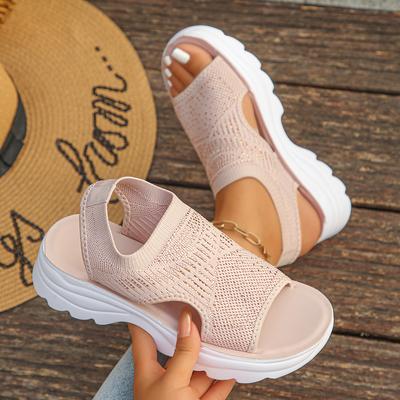 Sommer Damen Sandalen Plateau Römersandalen Übergröße Sandalen Leichte Strand Keilschuhe Damen Komfort Lässige Sport Sandalen Damen
