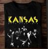 NEUES Kansas Band Kurzarm Baumwolle S-5XL Schwarz Unisex Hemd SE788 Unisex T-Shirt