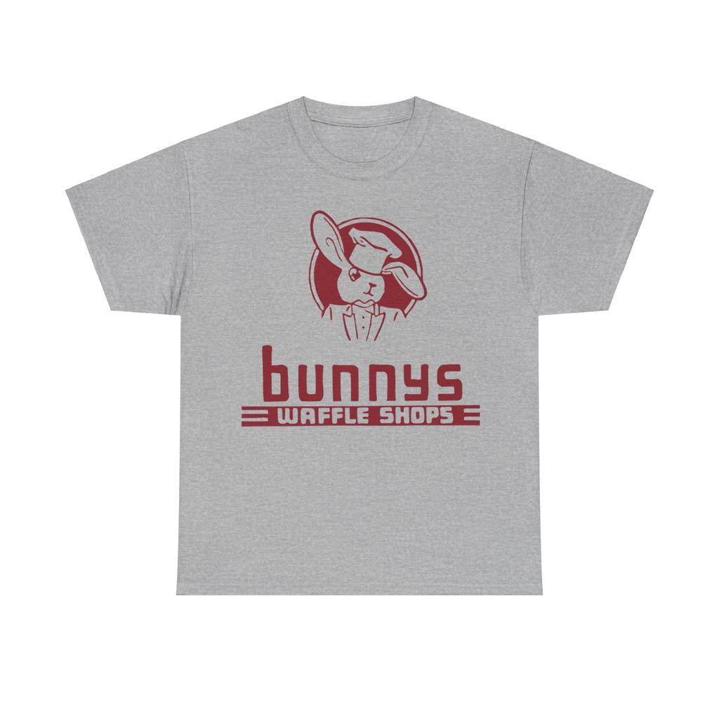 Men's Cotton T-Shirt, Quick Dry Breathable, Summer Casual Wear Bunnys Waffle Shops Restaurant T-shirt,Unisex,gift,Top