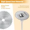 Electric grinder accessories High-speed steel cutting blade 8PC Wood plastic copper aluminum soft metal small saw blade