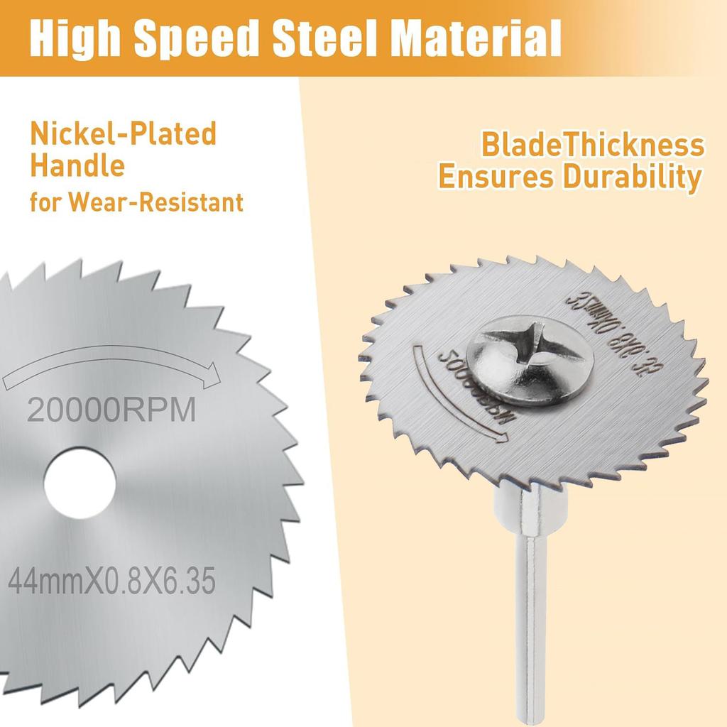 Electric grinder accessories High-speed steel cutting blade 8PC Wood plastic copper aluminum soft metal small saw blade