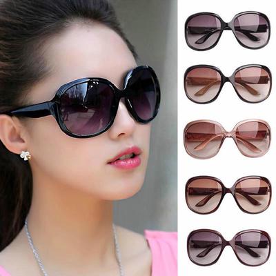 Klassische Retro-Mode ovale Damen-Sonnenbrille Vintage große große Sonnenbrille für Damen