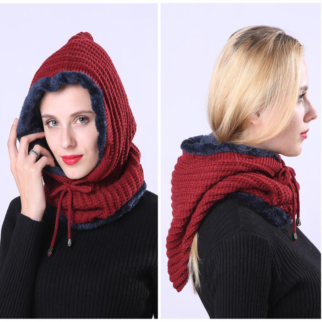 Warm Men's and Women's Headscarves Striped Fashionable One Piece Fleece and Thickened Cycling Earmuffs