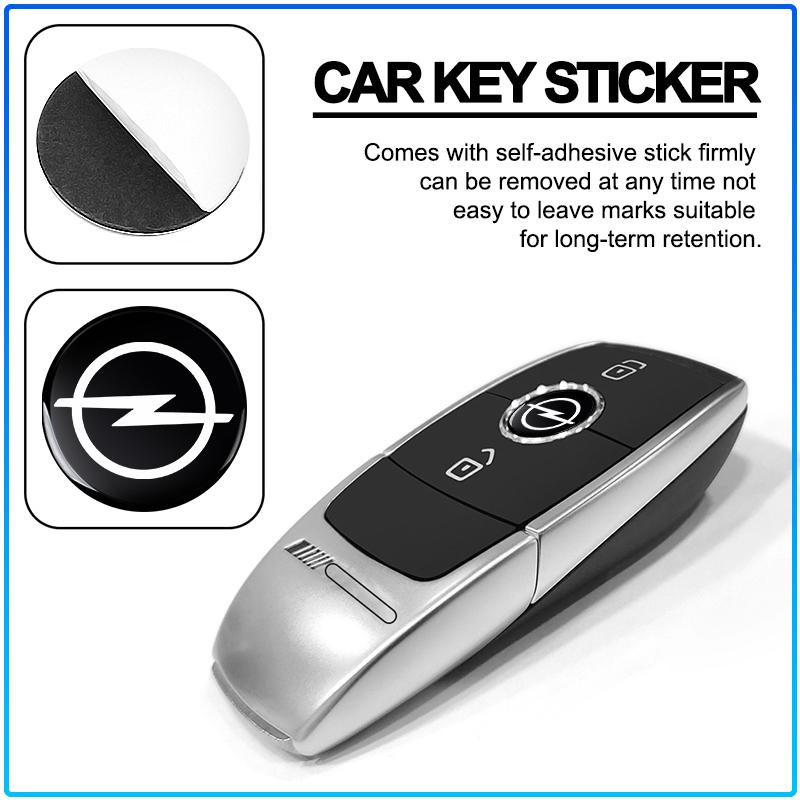 14mm Aluminum Car Remote Key Sticker Emblem Auto Accessories For Opel Astra H G J Insignia Mokka Zafira Corsa Vectra B C D