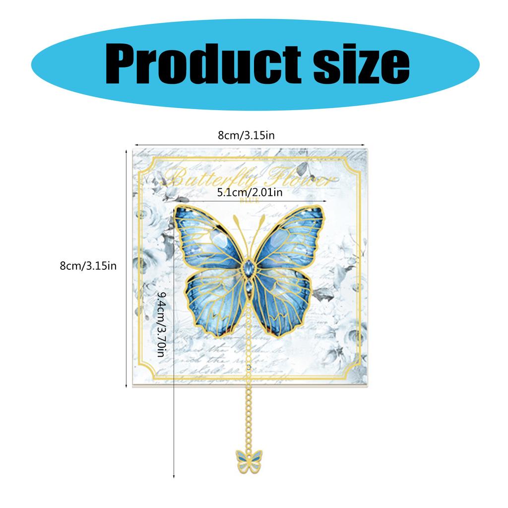 Butterfly Bookmarks Metal Bookmarks Butterfly Page Markers Chinese Style Book Markers Creative Bookmarks with Pendant
