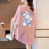 Large Size Pure Cotton T-shirts for Women Summer Cute Cartoon Print Hip Hop Streetwear Casual T Shirt Female Harajuku Oversized Short Sleeve Y2k Tops
