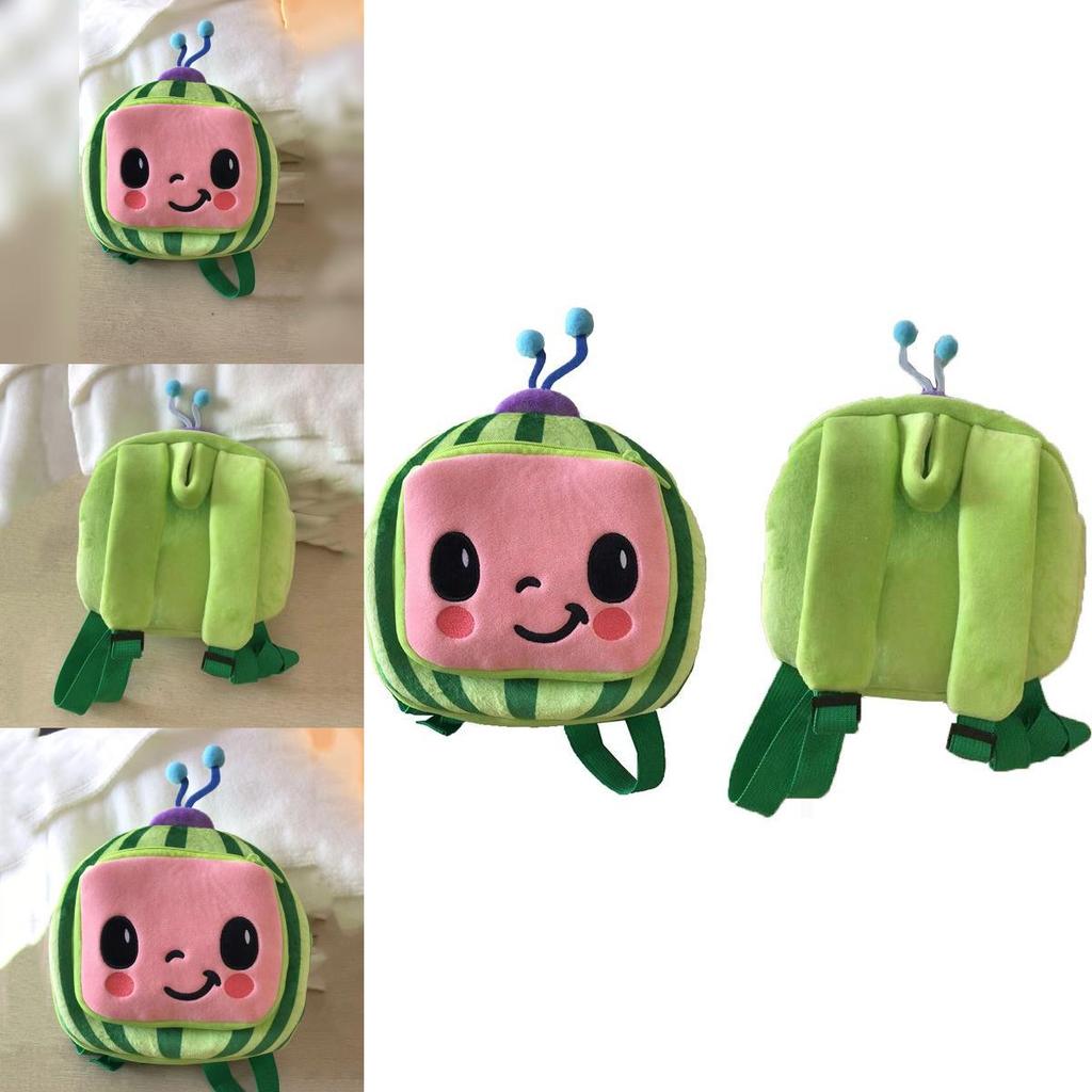 Adorable Cocomelon Plush Backpack For Kids Featuring Soft Material And Cute Design