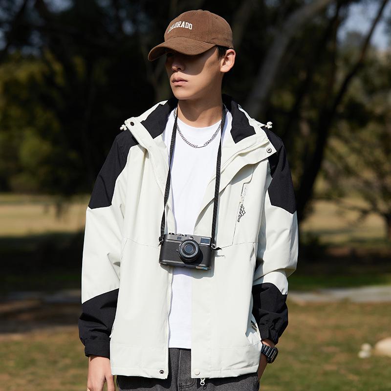 

Unisex Outdoor Windbreaker: Spring/Autumn Lightweight Waterproof & Windproof Jacket for Hiking, Fishing, and Sports. XXL
