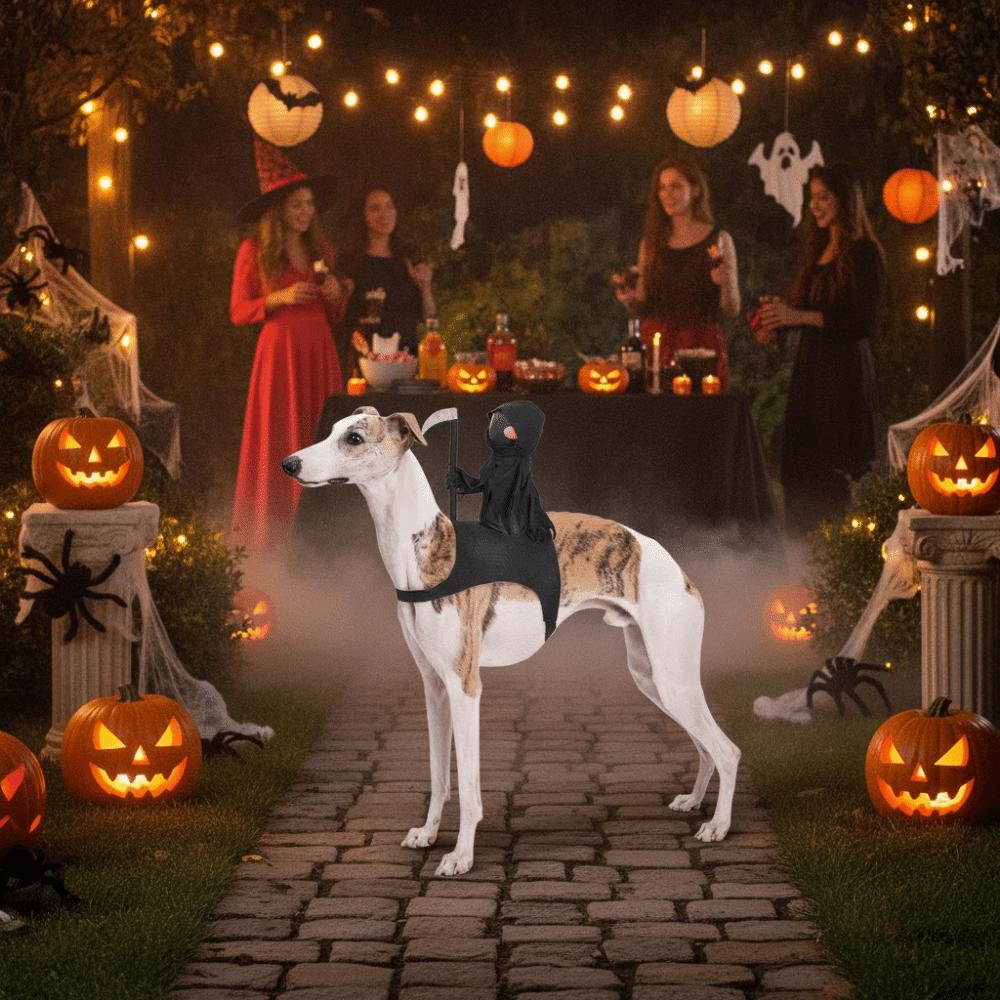 Creative Halloween Pet Costume Funny Dog Saddle Costume Easy To Wear Dog Costume  Pet Clothes