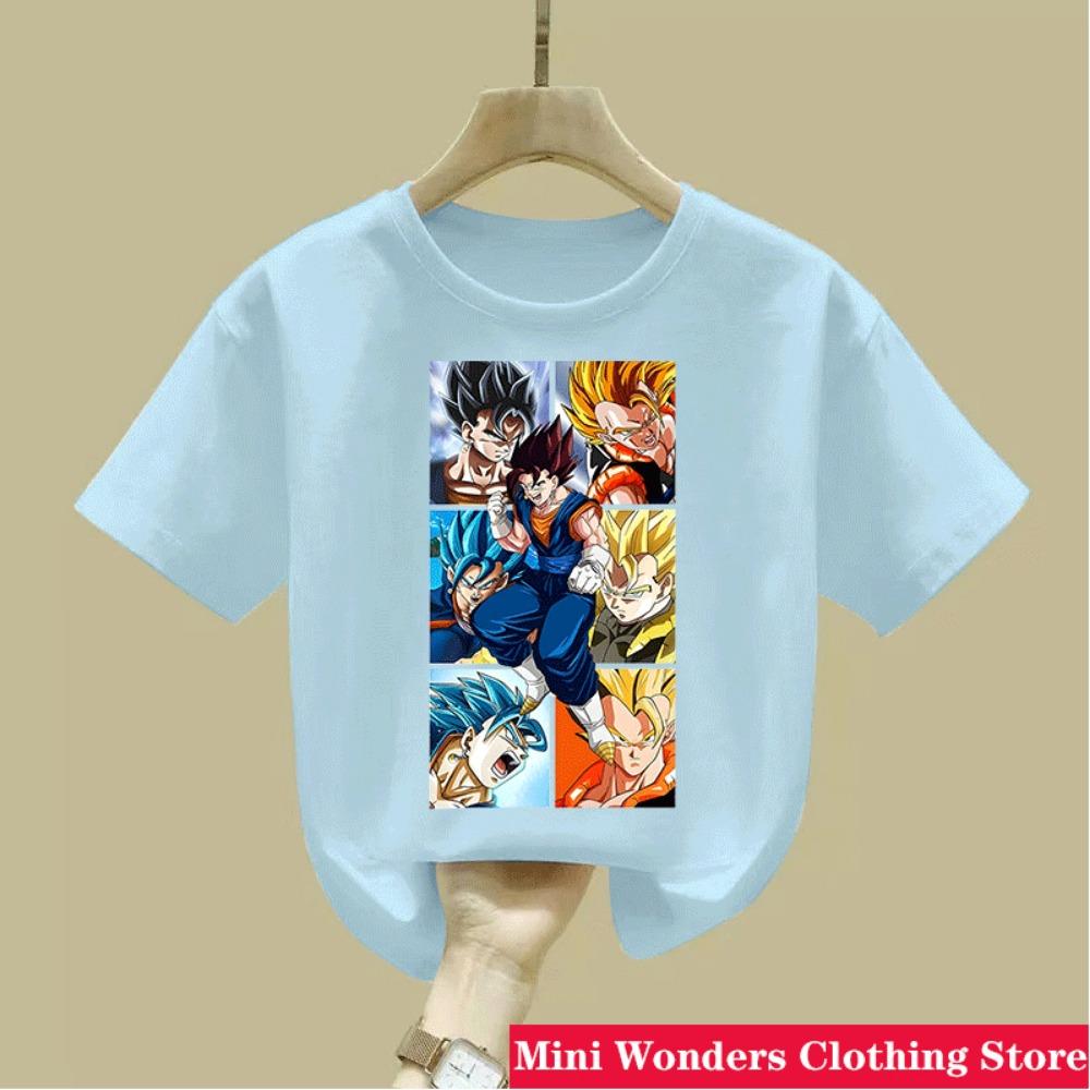 Dragon Ball Boys' Clothes T Shirt Anime Cosplay Son Goku T-shirts Boy T-shirts Tops Children Clothing Summer Short Sleeve Tees