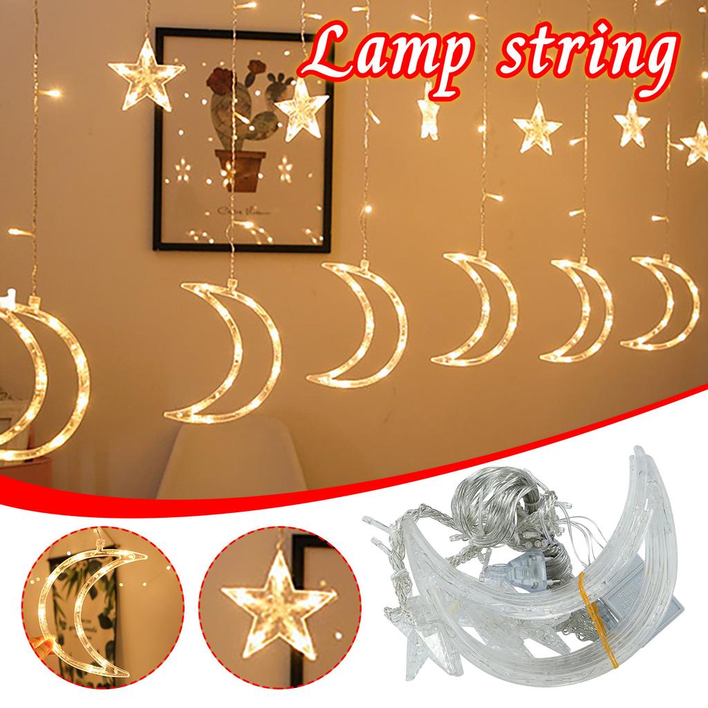 Ramadan Star LED Bulb String Light Decoration Curtain Light Wedding Neon