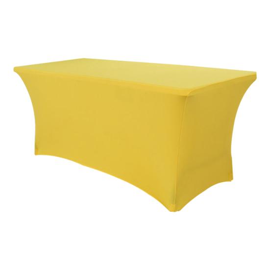 Yousheng Stretchy Table Cover Fitted Rectangle Solid Color Table Cloth Polyester Fabric Anti-Wrinkle Washable Table Cover for Indoor Outdoor Party