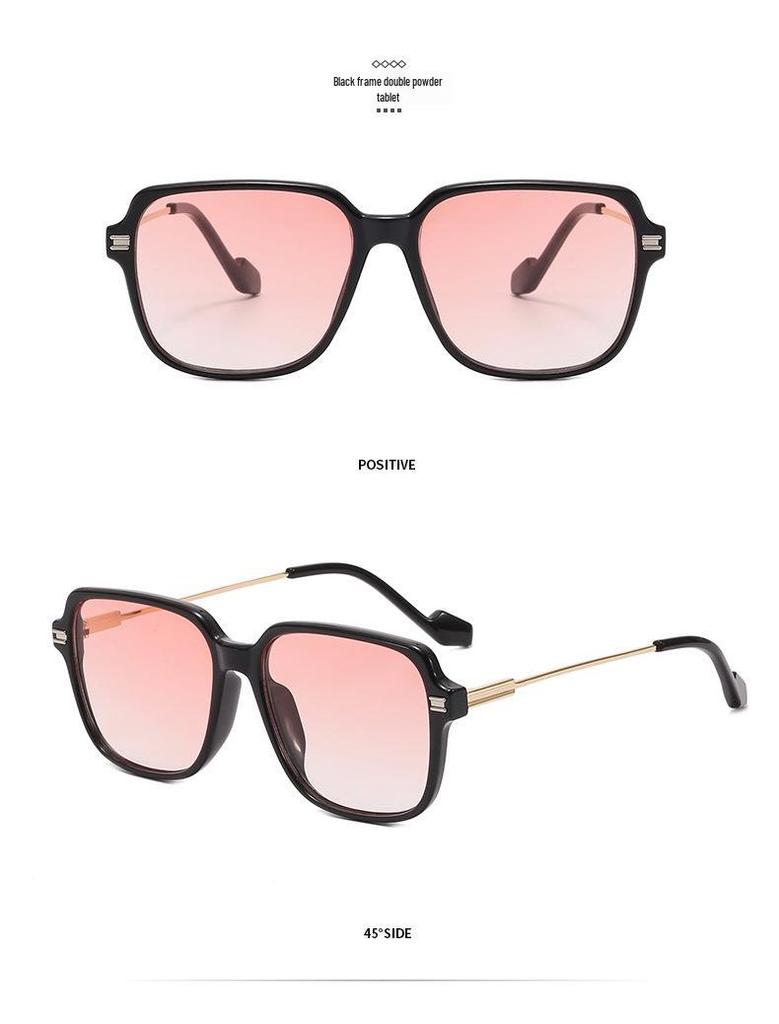 Retro UV Protection Sunglasses for Men and Women - High-End TR Square Frame