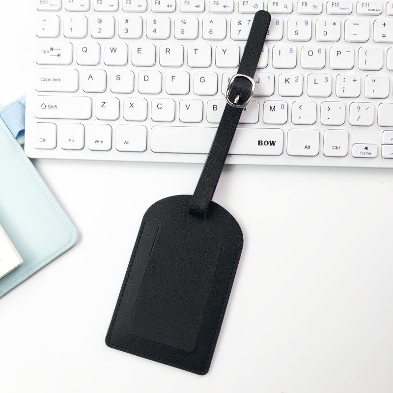 Winter 2022 Multicolor PU Leather Luggage Tag – Anti-Lost Boarding Info Tag for Suitcase