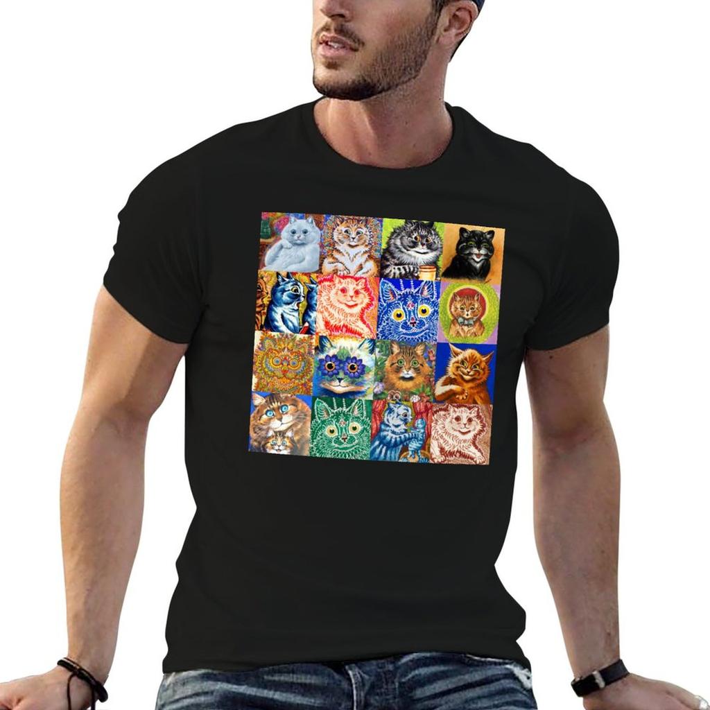 Hd Louis Wain Cats Tshirt Plus Size Nonshrink Tshirt