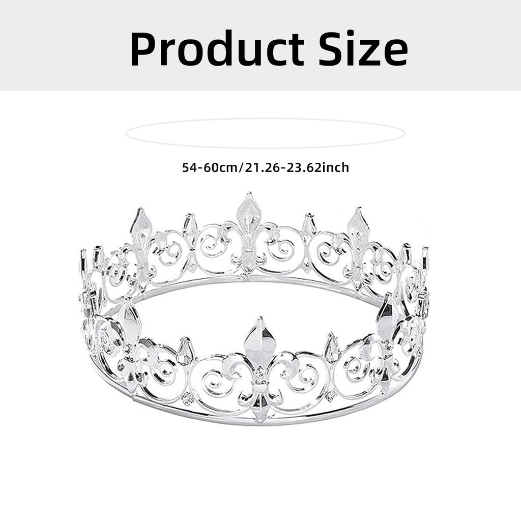 Party Royal Crown med skärp för män Kvinnor Födelsedag King Rhinestone Crown Shoulder Wrap Set Kvällsfestrekvisita tillbehör